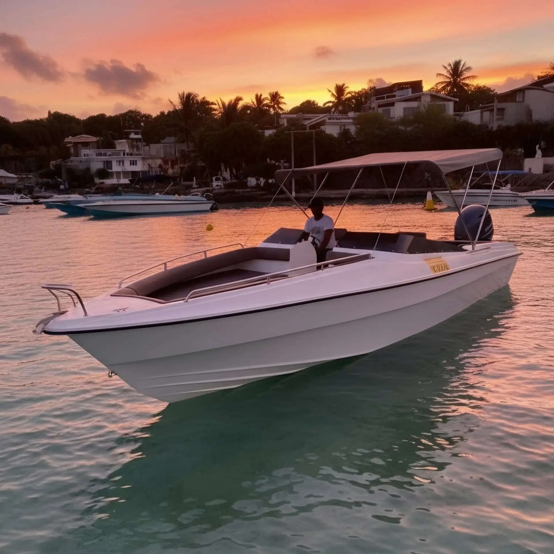 ile aux cerfs speed boat